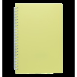 Книжка записн. на пруж. "FRESH" А5, 60л.,чистий, пластик.обл., жовтий