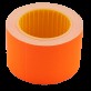 Ценник 35*25мм (240шт, 6м), прямоугольный, внешняя намотка, оранжевый