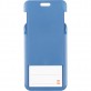 Бейдж-слайдер вертикальный, дымчатый синий, 4500V (54*85мм)