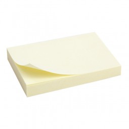 Блок бумаги с липким слоем 50x75мм, 100л., желт