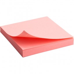 Блок бумаги с липким слоем 75x75 мм, 100 л ., роз