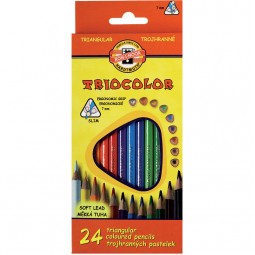 Карандаши цветные Triocolor,  24цв.