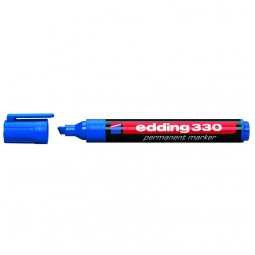 Маркер Permanent e-330 1-5 мм клиновидн. синий