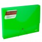 Папка на резинках объемная,A4,прозрачная зеленая