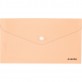 Папка-конверт на кнопке, DL, Pastelini, персиковая