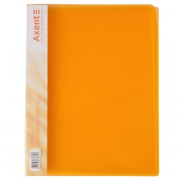 Папка-скоросшиватель А4, прозрачная оранжевая