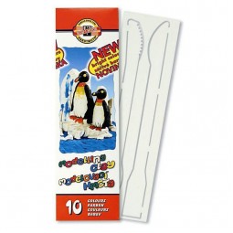 Пластилин "Пингвины", стеки, карт.уп., 200г 10 цв.