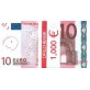 Пачка денег (сувенир) 003 Евро "10"
