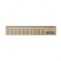 Линейка деревянная «Таблица Умножения» 15 см (шелкография)