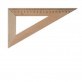 Треугольник деревянный 22 см 60°х90°х30°(шелкография)