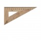 Треугольник деревянный 16 см 30°х90°х60° (шелкография)