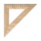 Треугольник деревянный 16 см 45°х90°х45° (шелкография)