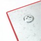 Доска стеклянная магнитно-маркерная 45х45 см, красная