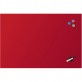 Доска стеклянная магнитно-маркерная 60х90 см, красная