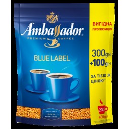 Кофе растворимый Ambassador Blue Label, пакет 400*10