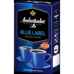Кофе молотый Ambassador Blue Label, вак.уп. 450г*12