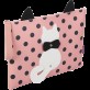 Папка А4 PUSSY CAT, 33x24x1,5 см, розовая (декор: кот с подвижным хвостом)