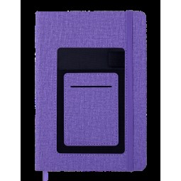 Блокнот деловой COMFORT, А5, 96 л., нелинов., фиолетовый, иск.кожа