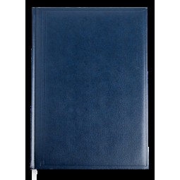 Ежедневник недатированный BASE A4, 288 стр., синий, бумвинил/поролон