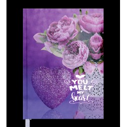 Ежедневник недатированный ROMANTIC, A5, фиолетовый