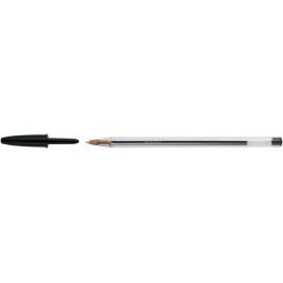 Ручка "Cristal" чорна 0,32 мм, зі штрих-кодом на штуку
