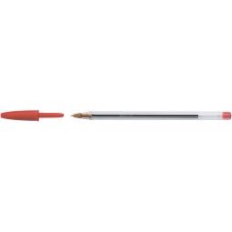 Ручка "Cristal" червона 0,32 мм, зі штрих-кодом на штуку