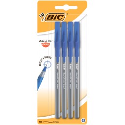 Ручка "Round Stic Exact", синя, 4шт в блістері