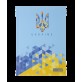 Блокнот UKRAINE, А5, 96 л., клетка, твердая картонная обложка, голубой