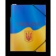 Папка на резинке В5, UKRAINE, ARABESKI, желтая