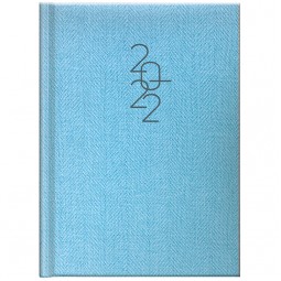 Ежедневник датированный BRUNNEN 2022 Стандарт Tweed голубой
