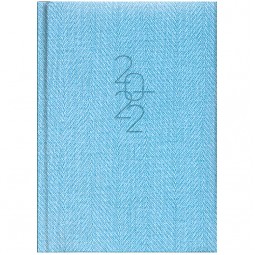 Ежедневник датированный BRUNNEN 2022 карманный Tweed голубой