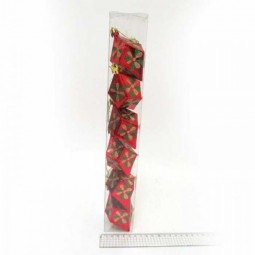 Елочные украшения 4627 Ромб в цветок, 8х5см, 6 штук