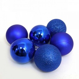 Набор елочных шаров DSCN0570-B-7 BLUE D7см, 6штук