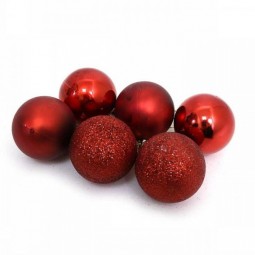 Набор елочных шаров DSCN0570-R-5 RED 5см, 6штук