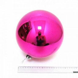 Елочный шар D20см 4824-20pin Big pink, глянцевый