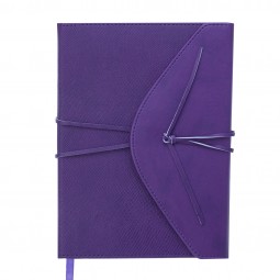 Ежедневник датированный  2022 BELLA, А5, фиолетовый, иск.кожа/поролон