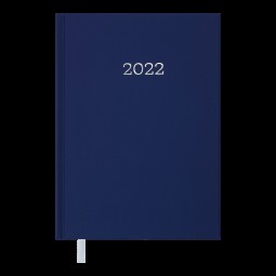Ежедневник датированный  2022 MONOCHROME, A5, синий