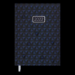 Ежедневник датированный  2022 VELVET, A5, синий