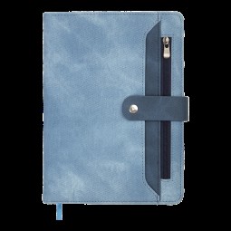 Ежедневник датированный  2022 DEBUT, A5, синий, иск.кожа/поролон