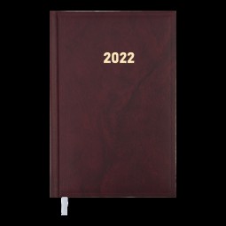 Ежедневник датированный 2022 BASE (Miradur), L2U, A6, бордовый, бумвинил/поролон
