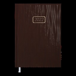 Ежедневник датированный  2022 VELVET, A5, бордовый