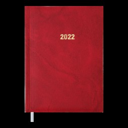Ежедневник датированный 2022 BASE (Miradur), L2U, A5, красный, бумвинил/поролон