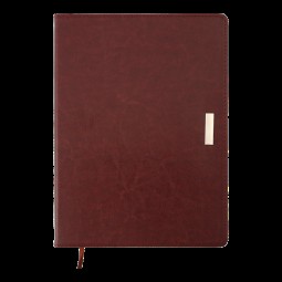 Ежедневник датированный  2022 SALERNO,  A4, коричневый, иск.кожа