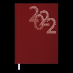Ежедневник датированный  2022 OFFICE, A5, красный