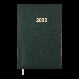 Ежедневник датированный 2022 BASE (Miradur), L2U, A6, зеленый, бумвинил/поролон