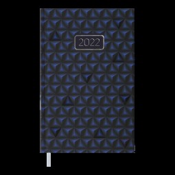Ежедневник датированный  2022 VELVET, A6, синий