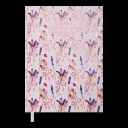 Ежедневник датированный  2022 BLOSSOM, A5, розовый