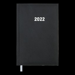 Ежедневник датированный 2022 BASE (Miradur), L2U, A6, черный, бумвинил/поролон