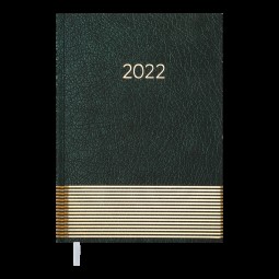 Ежедневник датированный  2022 PARALLEL, A5, зеленый
