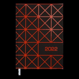 Ежедневник датированный  2022 LINEA, A5, оранжевый